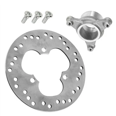 Rear Brake Disc Rotor w/ Hub Flange fits Honda TRX450R Kick Start 2006 2007-2009 - Image 1 of 4