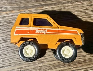 Buddy L mini truck SUV ORANGE SUNROOF diecast toy car 1970s Vintage Old Metal - Picture 1 of 7