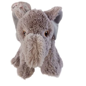 Wild Life Artists Eco Pal plush elephant with tusks stuffed animal 12 " gray - Picture 1 of 7