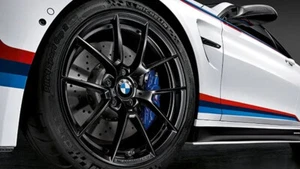19x8.5 19x9.5 inch 764-M3 CAST WHEELS SET-FITS BMW 3/4 F30 F32 763M STYLE BLK GG - Picture 1 of 7