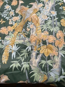 Thompson CA Stoff Fantasia Cherish Chetley Originals asiatische Chinoiserie Vogel MCM - Bild 1 von 8