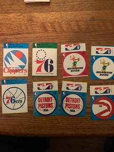 NBA Fleer All Pro Hi-Gloss Stickers 16 Mint Condition 1970s Stickers - Picture 1 of 10