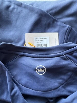 Peter Millar Cradle Performance Crewneck Sweatshirt Pullover Gray Blue Black NWT - Image 1 of 4