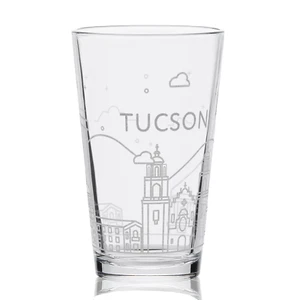 TUCSON, AZ SKYLINE Pint Glass - Picture 1 of 4