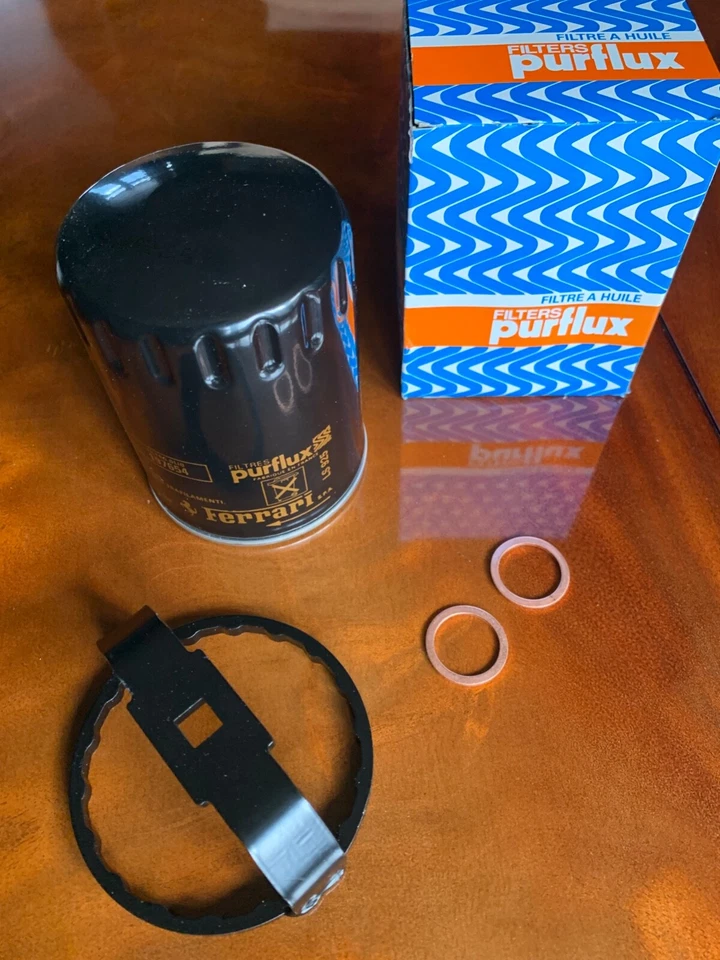 Ferrari Oil Filter AND Socket/Tool for 360 348 F355. Wrench 197654 OFT02 Purflux - Image 1 of 3