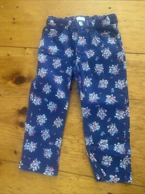 Capris florales con cintura ajustable talla 10 para niños Foto 1 de 2