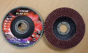 Menge (40) Aluminiumoxid Klappe Scheibe Schleifscheibe 4-1/2""x7/8"", 36er-Körnung - Bild 1 von 3