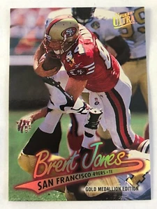 Fleer Ultra Gold Medallion 1997 Brent Jones #G275 San Francisco 49ers - Imagen 1 de 2