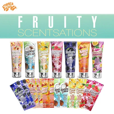 Fiesta Sun 'Fruity Sensations' Sonnenliege Bräunungscreme/Lotion/Kribbeln/Bronzer 236ml