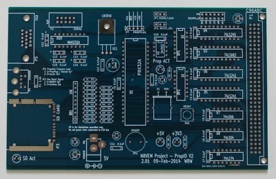 BCE PropIO V2 SBC N8VEM progetto PCB