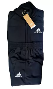 ADIDAS TRACKSUIT MENS BLACK REGULAR FIT CHEST SIZE S UK 32-34IN BOTTOMS W30-32IN - Picture 1 of 4