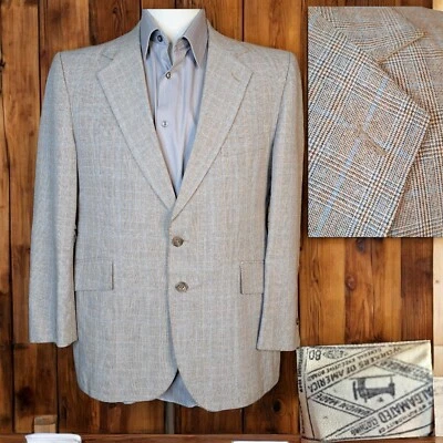 Blazer Abrigo Deportivo Sears Años 60 Para Hombre 42S Multicolor Tartán SV Foto 1 de 4