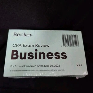 New 2022 Becker CPA Exam Review Business Flash Cards V4.1 - Picture 1 of 2
