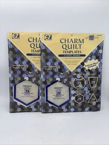 NEU Vintage EZ Quilting Charm Quilt 8 Vorlagen moderne & klassische Formen - Bild 1 von 3