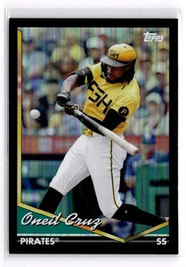 Archivos Topps 2024 - 1994 Topps Oneil Cruz #228 tablero de aluminio negro - Imagen 1 de 2