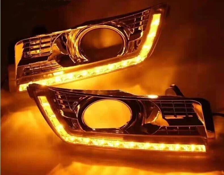 DRL para Cadillac SRX 2012-2016 LED luz de circulación diurna lámpara antiniebla con intermitente Foto 1 de 4