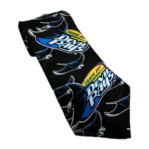 Cravatta vintage 1995 Tampa Bay Devil Rays RM Sport MLB seta USA - Foto 1 di 6