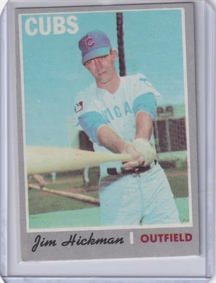 1970 Topps Baseball #612 Jim Hickman - Chicago Cubs - Image 1 of 2