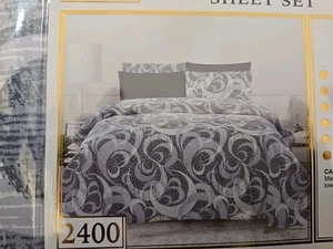 Hejeme 6-Piece Printed Floral Soft Sheet Set & Pillowcases with Deep Pocket - Picture 1 of 3