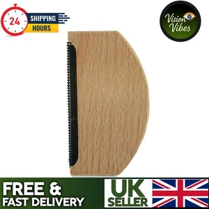 Cashmere Comb Sweater Shaver Wool Comb Wooden Pilling Fuzz Fabric Lint Remover - Picture 1 of 11