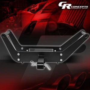 Montaje de cabrestante de enganche plegable trasero de alta resistencia con pasador de enganche para receptor de enganche de remolque de 2" - Imagen 1 de 7