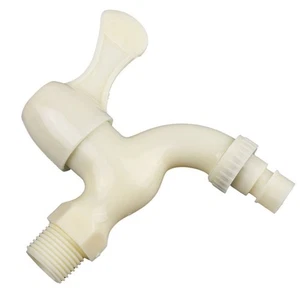High Quality Plastic Faucet Single Cold Natural Color Faucet Water Nozzle - Picture 1 of 12