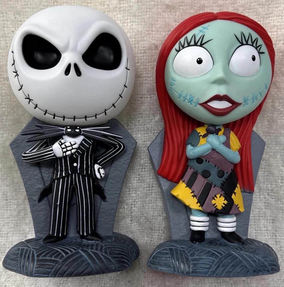 The Nightmare Before Christmas - SET-Jack & Sally Coin Banks Disney 9” Tall
