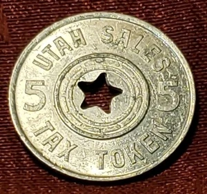 Steuer Medaille UTAH Umsatzsteuer Medaille Nothilfefonds 5 Cent 5c Münze, kostenloser Versand - Bild 1 von 2