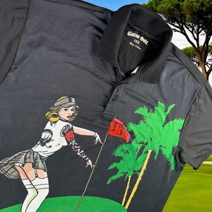 Polo da golf tatuaggio uomo 3XL fortunata serie 13 novità golf golfista spogliarellista - Foto 1 di 10
