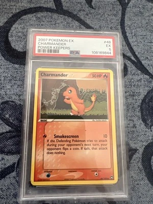Charmander 48/108 Common EX Power Keepers Pokemon Card PSA 5 - Image 1 of 2