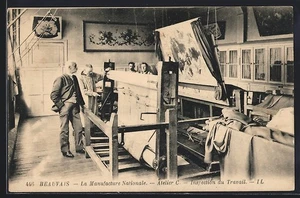 CPA Beauvais, La Manufacture Nationale, Atelier C. Inspection du Travail, vue i - Picture 1 of 2