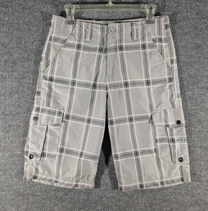 Pantalones Cortos de Carga No Fear para Hombres 30 Bolsillos a Cuadros Skateboarding Patinador Ropa de Calle - Imagen 1 de 15