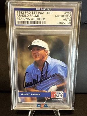 ARNOLD PALMER 1992 Pro Set PGA Tour Card AUTO #253 - Image 1 of 2