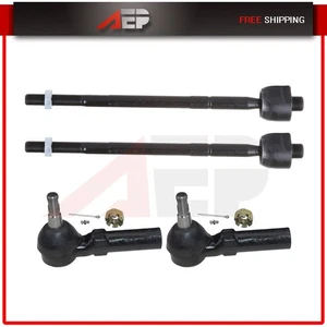 Both 4Pcs Front Outer & Inner Tie Rod Ends Suspension kit For CHEVROLET CORVETTE - Picture 1 of 8