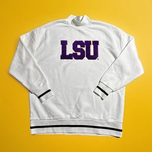 FELPA GAMEDAY COUTURE LSU TIGERS oversize finto collo con lettere varie, MED - Foto 1 di 5