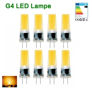 8W Leuchtmittel  G4 LED Lampe Dimmbar COB AC DC 12V Warmweiß Birne Stiftsockel - Bild 1 von 4