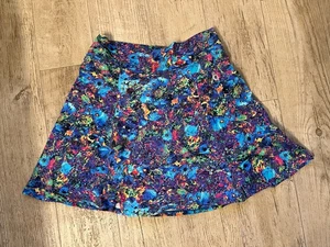 Dona Jo Skort Damen Blumenmuster abstrakt bunt Tennis Golf künstlerischer Pickelball 2 L - Bild 1 von 6