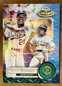 2022 Topps Gold Label Class 2 Blue /99 Rickey Henderson #35 HOF - Bild 1 von 2