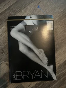 Lane Bryant Pantyhose Day Sheer Control Top Reinforced Toe Hosiery Black sz A - Picture 1 of 2