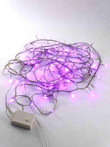 180 LUCI LED ROSA-FUCSIA con TRASFORMATORE 24V ESTERNO NATALE Cavo BIANCO 119405 - Foto 1 di 1