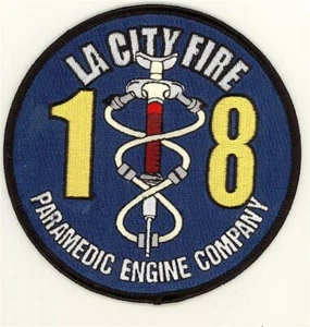 Patch 18 Motore Paramedico California Los Angeles Fire Dept - Foto 1 di 1