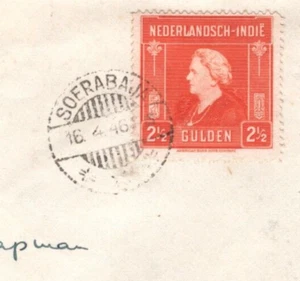 DUTCH EAST INDIES 2½g High Value Cover 1946 British Forces *AMACAB* Col MA1089 - Picture 1 of 8