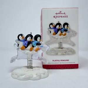 Hallmark 2013 Playful Penguins Penguin Pals Keepsake Ornament ARTIST SIGNED MIB - Picture 1 of 12