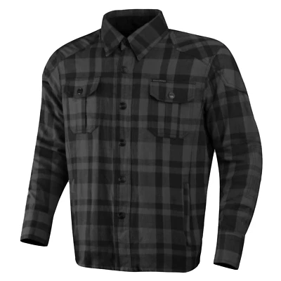 Camisa Leñador Para Hombre Motocicleta Hecha con Armadura CE Kevlar Foto 1 de 4