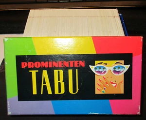 Prominenten TABU - Erweiterung Kartenbox - Hasbro 1992 - ca. 500 Karten (RW) - Bild 1 von 2