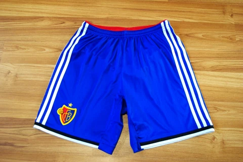 FC BASEL 1893 SWISS HOME FOOTBALL 2014-2015 SHORTS KIT ADIDAS SIZE MENS SMALL Cover