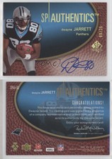 2007 SP Authentic Authentics Gold /25 Dwayne Jarrett #SPAA-DJ Rookie Auto RC