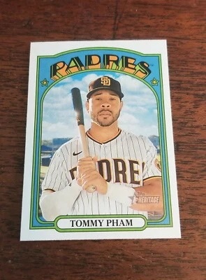 2021 Topps Heritage TOMMY PHAM High Numbered Short Print SP #411 Padres  - Image 1 of 2
