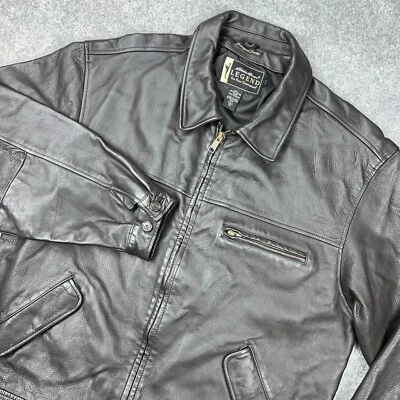 Chaqueta de Cuero Eddie Bauer De Colección Para Hombres XL Alta XLT Marrón Leyenda Journeyman Bomber Foto 1 de 4