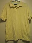 Nautica Men's Size Xl Solid Yellow Short Sleeve Golf Polo Shirt 100% Cotton Top